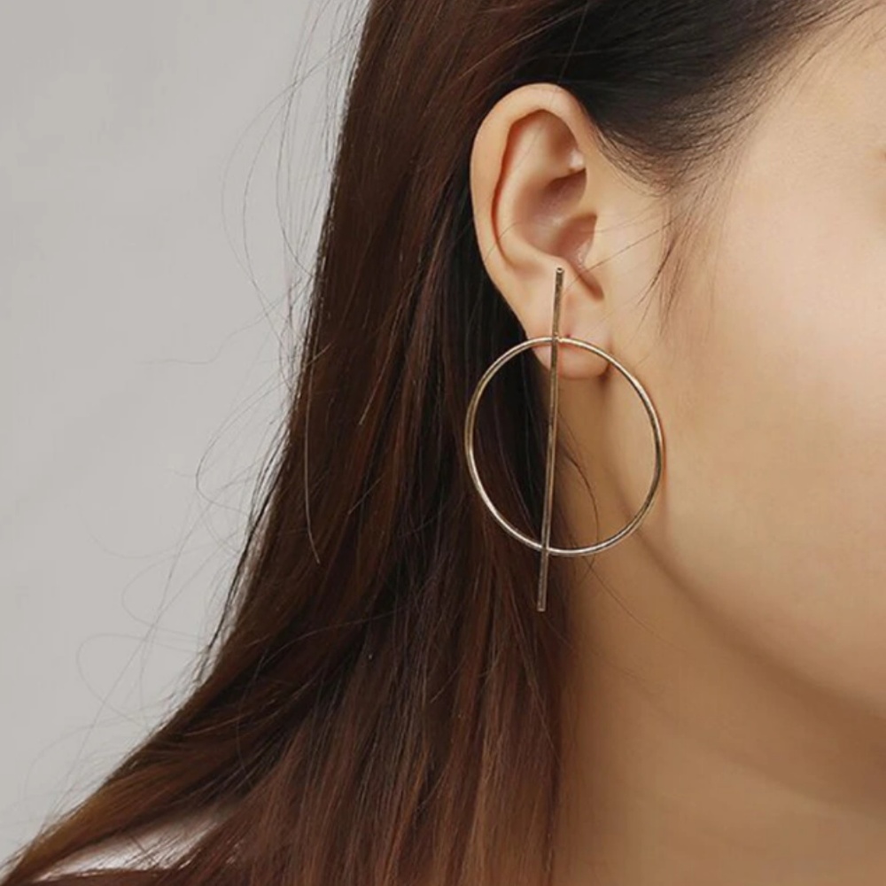"Infinity & Beyond" Minimalist Cute Hoop Earrings - Picture 2 of 8